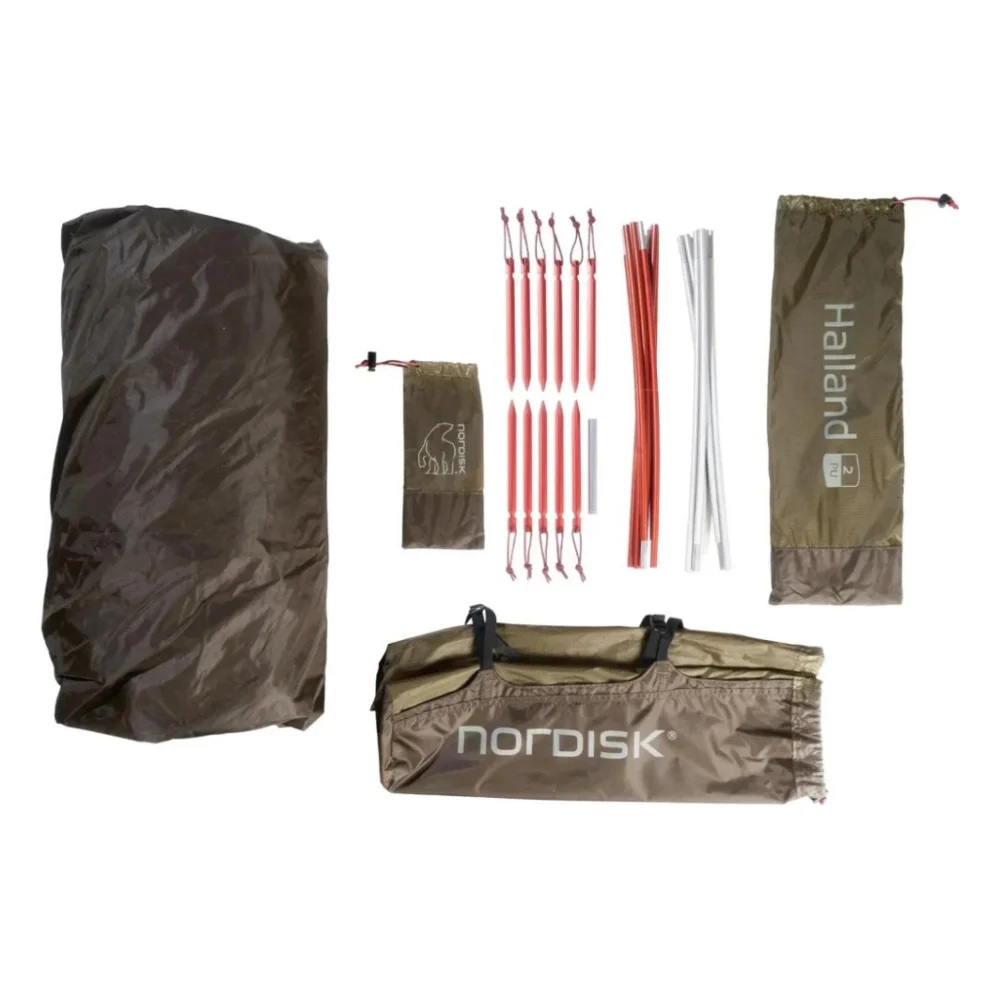 Намет Nordisk Halland 2 PU (2.0) Dark Olive Green (10921206) (DAS303778) — фото 12