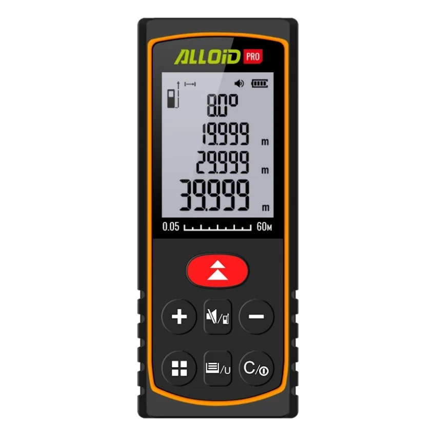 Далекомір Alloid Pro, лазерний, 60м (DM-11060)