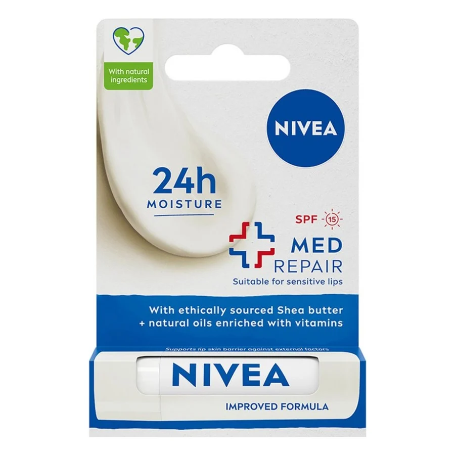 Бальзам для губ Nivea Med Repair SPF15 4.8 г (4006000002118)