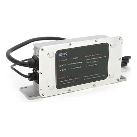 Мережевий зарядний пристрій для АКБ Voltronic LiFePO4 60V(71.4V), 17S, 20A, 3kg (QX1200-714)