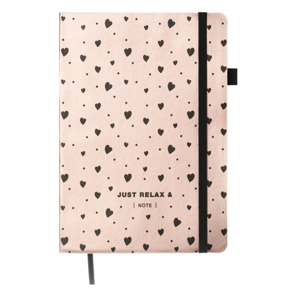 Книга записна Buromax RELAX, А5, 96 аркушів, клітинка, рожеве золото (BM.295101-10)
