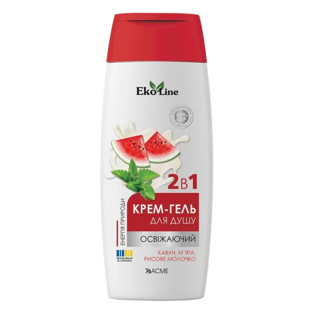 Гель для душу Acme Color EkoLine 2 в 1 Освіжаючий Кавун 250 мл (4823115503527)