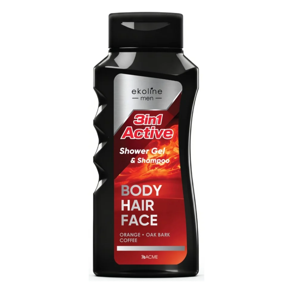 Гель для душу Acme Color EkoLine Men 3 In 1 Active Shower Gel & Shampoo 400 мл (4823115508089)