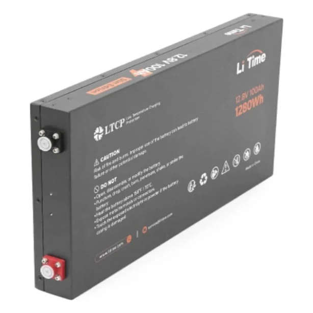 Батарея LiFePo4 Litime 12.8V 100Аh 1280Wh (L12V100-100-SLIM-LTCP-4) — фото 4