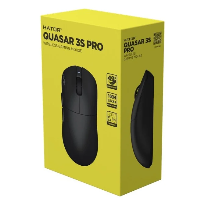 Мишка Hator Quasar 3S PRO Wireless Black (HTM745) — фото 7
