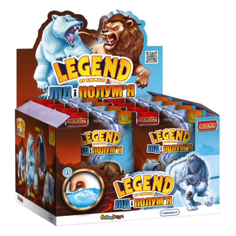 Антистрес #sbabam сюрприз у вигляді тварини серії Legend of animals Максі – Лід і полум'я (60/CN25) — фото 3