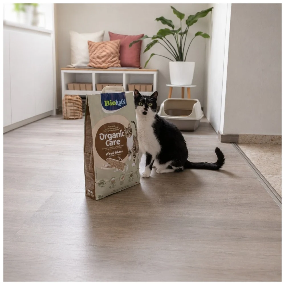 Наповнювач для туалету Biokat's Organic Care деревний 8 л/3 кг (4002064617503) — фото 6