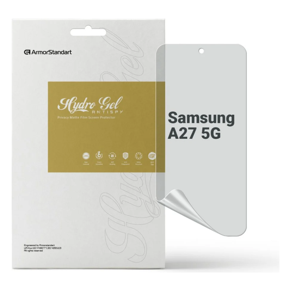Плівка захисна Armorstandart hydrogel Anti-spy Samsung A27 5G (ARM89644)