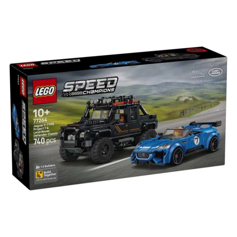 Конструктор LEGO Speed Champions Jaguar Project 7 та Land Rover Defender (77264)