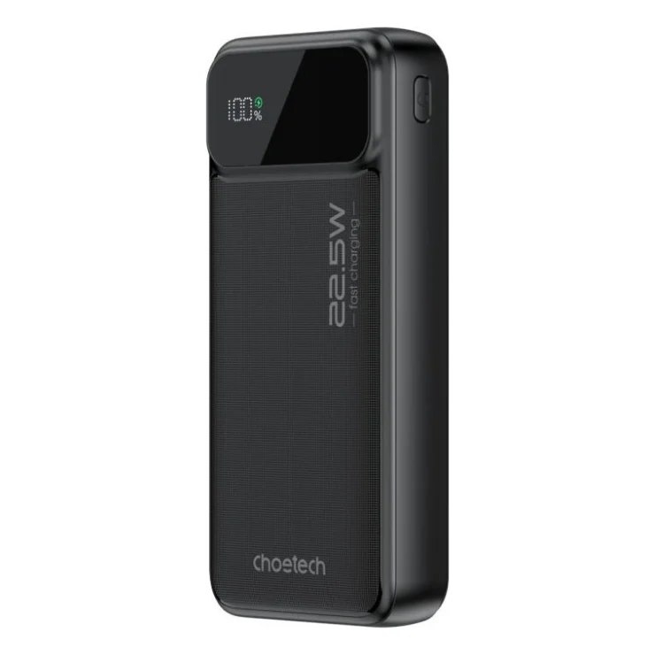 Батарея універсальна Choetech 20000mAh, 22.5W, PD, QC/3.0, Black (B729-ACBK)