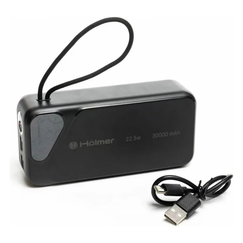 Батарея універсальна Holmer NRG-02 Cheetah 30000mAh 22.5W Black (NRG-02 Cheetah)