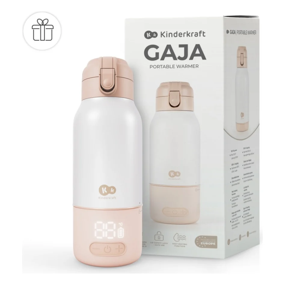 Підігрівач Kinderkraft Gaja 2-в-1 Beige портативний для молока і термос (KEGAJA00BEG0000) (5902533931385) — фото 7