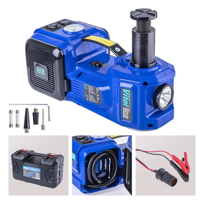 Набір електроіструментів Alloid 2 в 1 домкрат, 135-360мм, 12V, 13A, 2т, компресор, 12V, 10A, 35л/хв (HF01-A)
