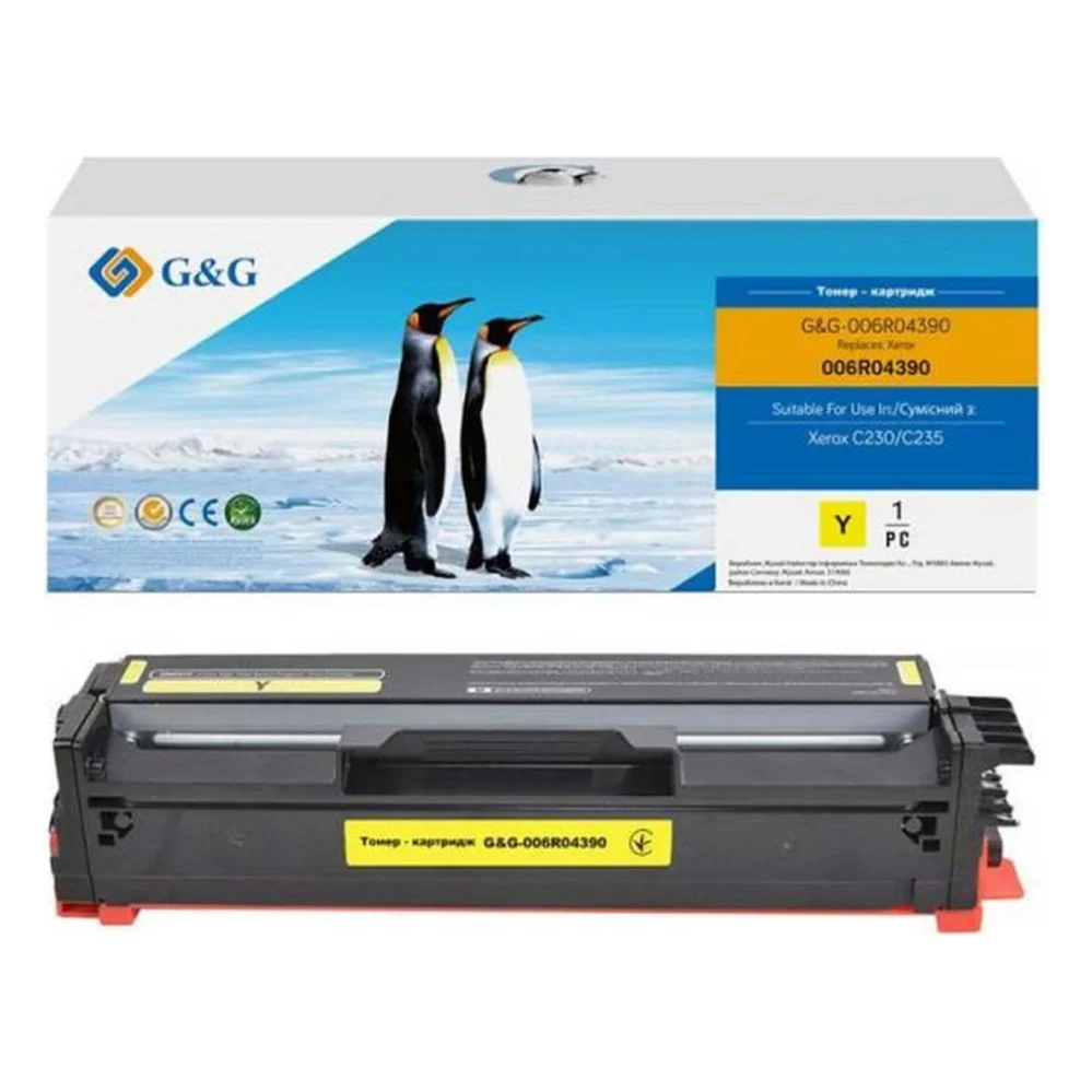 Картридж G&G Xerox C230/C235 Yellow 1.5K (G&G-006R04390)