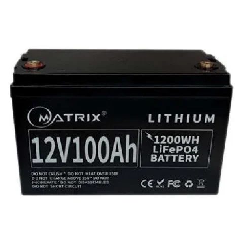 Батарея LiFePo4 Matrix 12.8V-100Ah 1,28kWh (MLR 12100)
