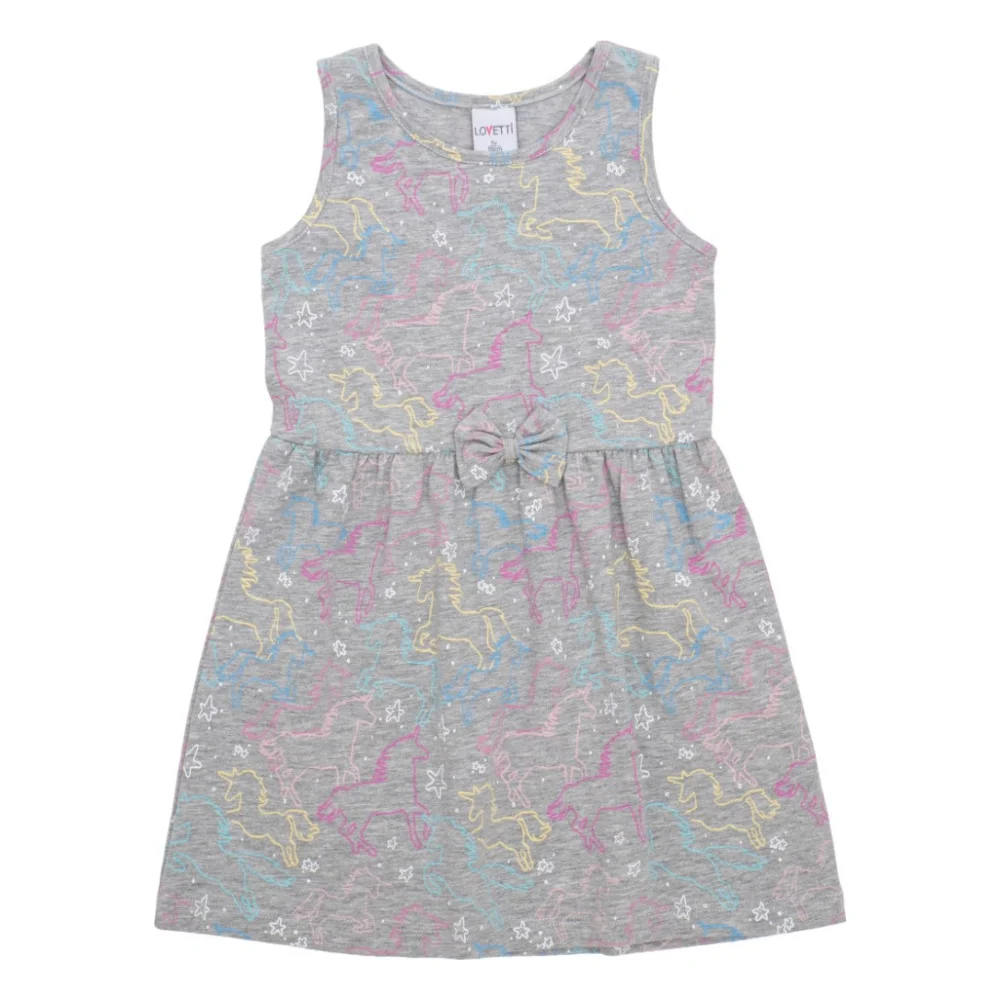 Плаття дитяче Lovetti трикотажне (5758-70-116G-gray)