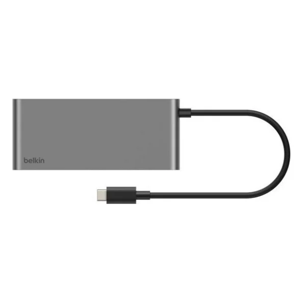 Концентратор Belkin USB-C 8-in-1 2xUSB 3.2 + 2xUSB-C PD100W + HDMI 2.0 4K60Hz + RJ45 2.5Gbps + SD/microSD (INC024HQSGY) — фото 4