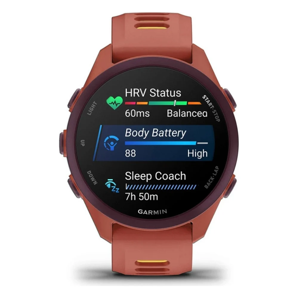 Смарт-годинник Garmin Forerunner 170 Music, GPS, WiFi, Red Pink/Mango, GPS смарт-годинник (010-03920-13) — фото 7