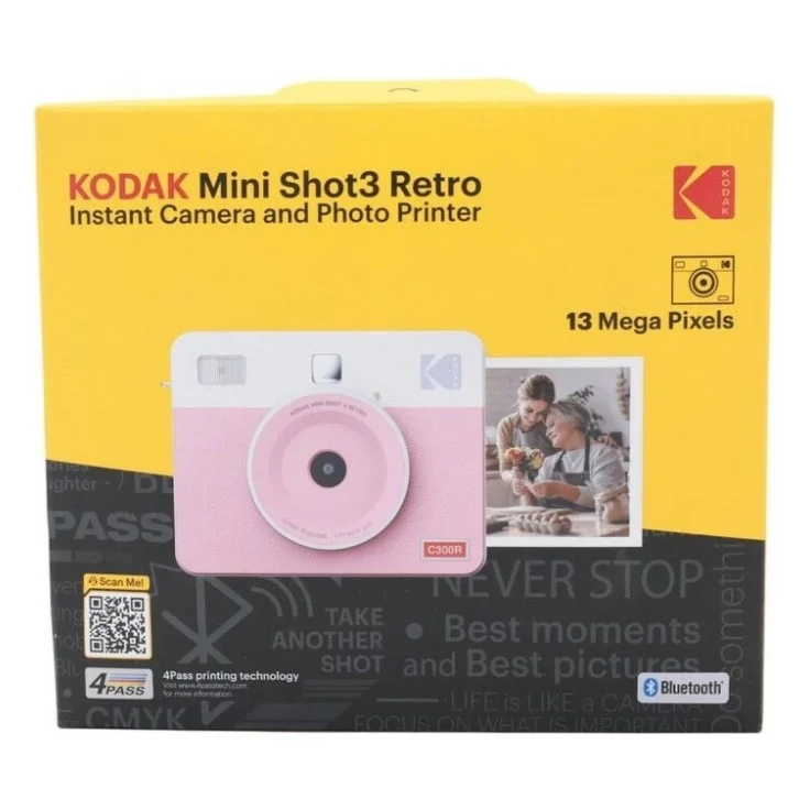 Камера миттєвого друку Kodak Mini Shot 3 Retro Pink (KOCAMC300RPK) — фото 2