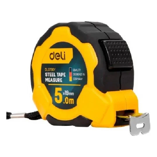 Рулетка Deli сталева 5 м x 19 мм (EDL3796)