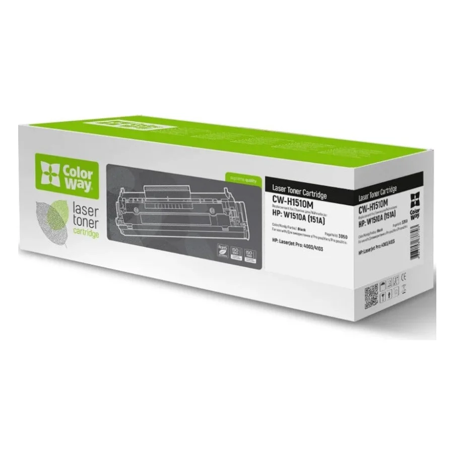 Картридж ColorWay HP W1510A LJ M4003/MFP 4103 3,05K Black (CW-H1510M)