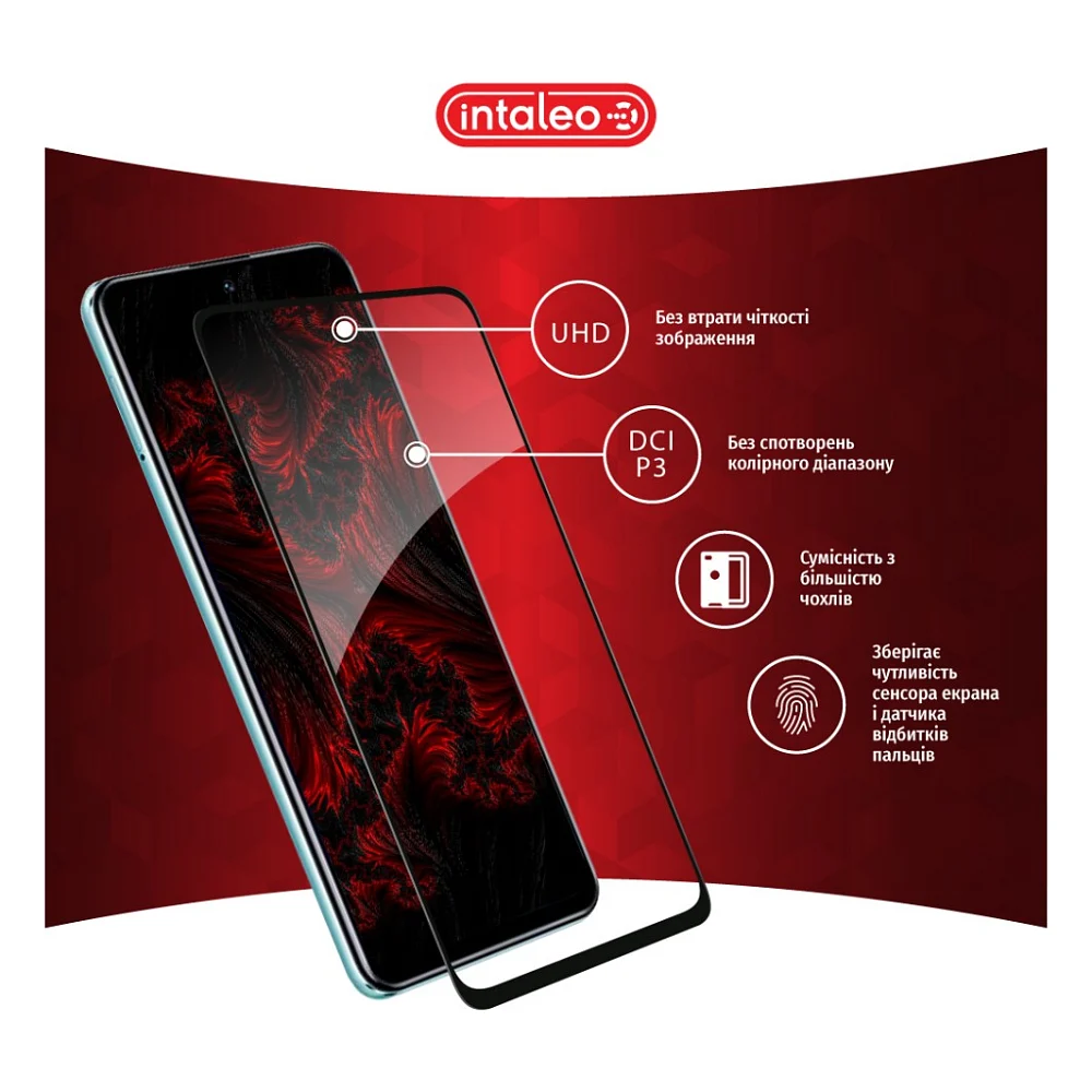 Скло захисне Intaleo Full Glue Xiaomi Redmi Note 11S Black (1283126522741) — фото 4