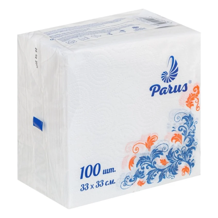 Серветки столові Parus 1 шар 33х33 см 100 шт. (4820205440243)