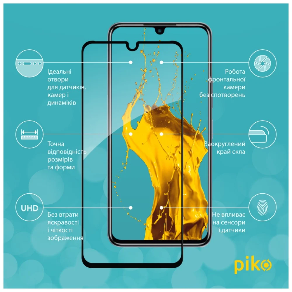 Скло захисне Piko Full Glue Infinix Note 12 Pro Black (1283126546655) — фото 3