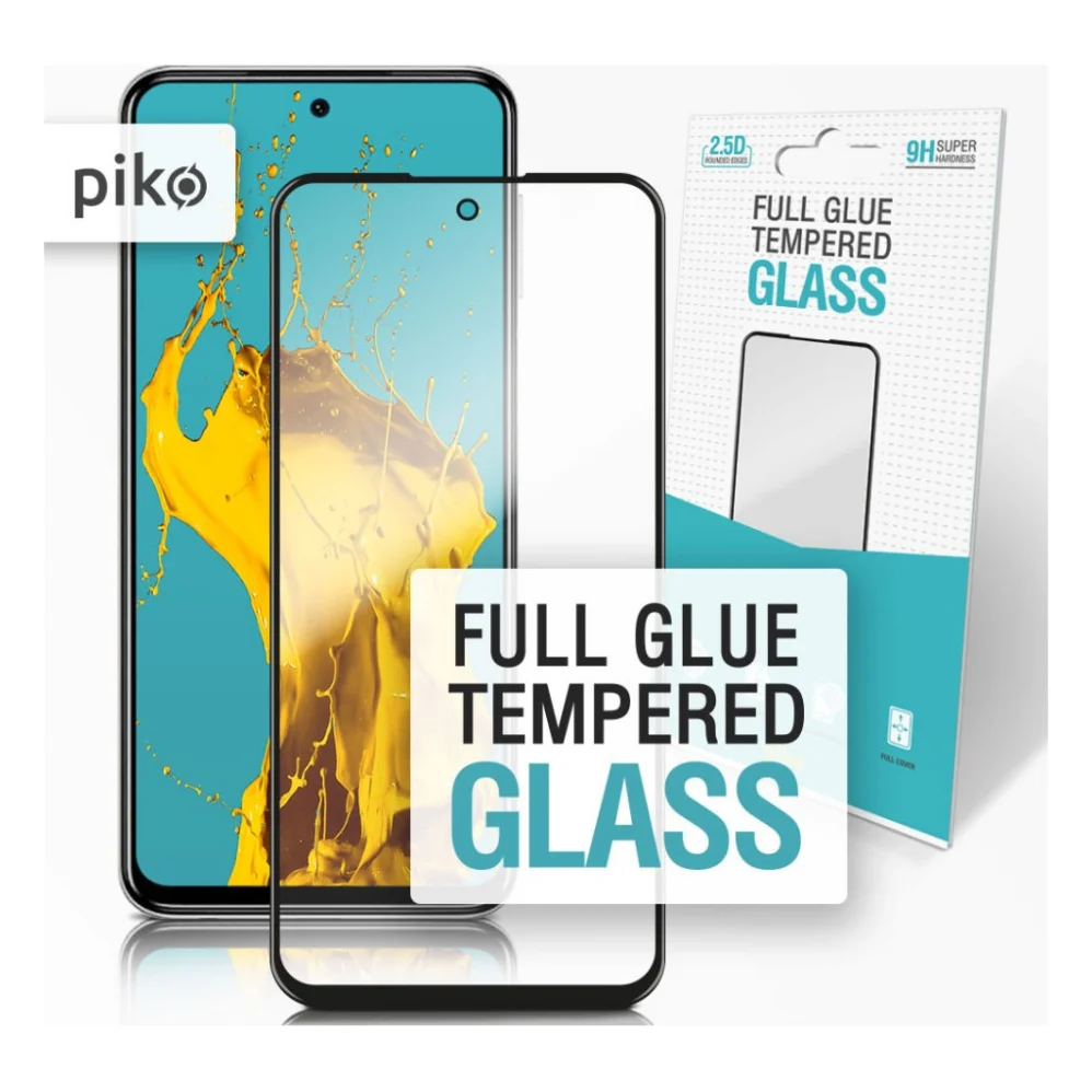 Скло захисне Piko Full Glue Xiaomi Redmi Note 9S Black (1283126501364)