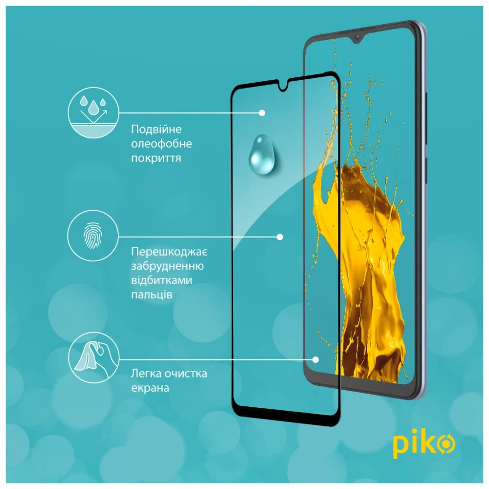 Скло захисне Piko Full Glue ZTE Blade A71 Black (1283126515675) — фото 5