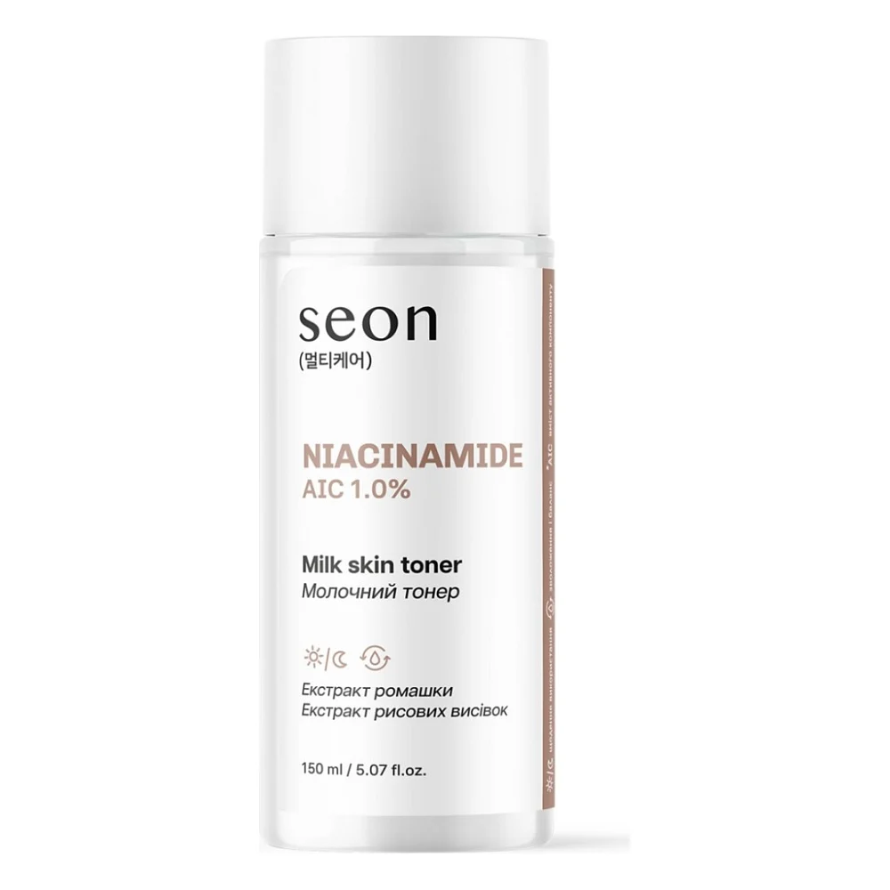 Тонік для обличчя Seon Niacinamide AIC 1.0% Milk Skin Toner 150 мл (4823122904300)