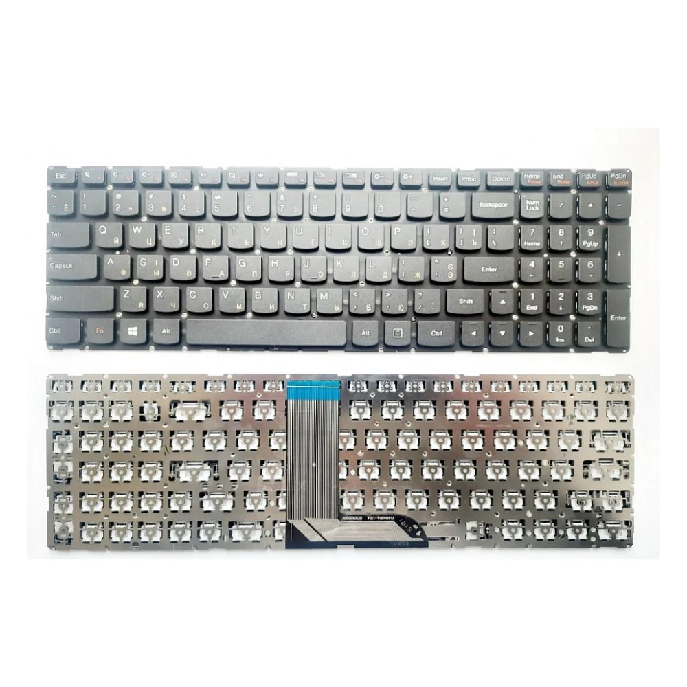 Клавіатура ноутбука Lenovo Flex 3-15 Series (1570,1580),Edge 2-15 black UA/US (A46018)