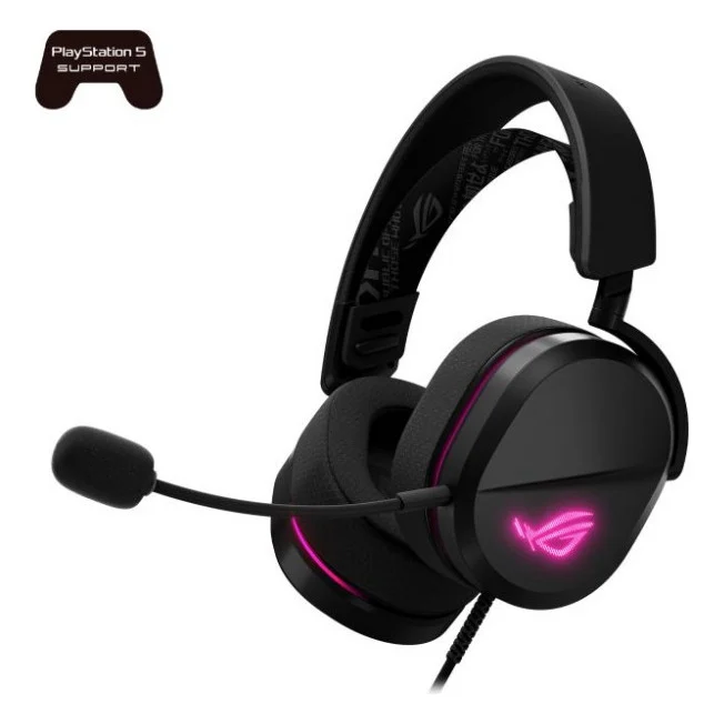 Навушники ASUS ROG Pelta Core USB-C RGB Black (90YH04E0-BHUA00) — фото 8
