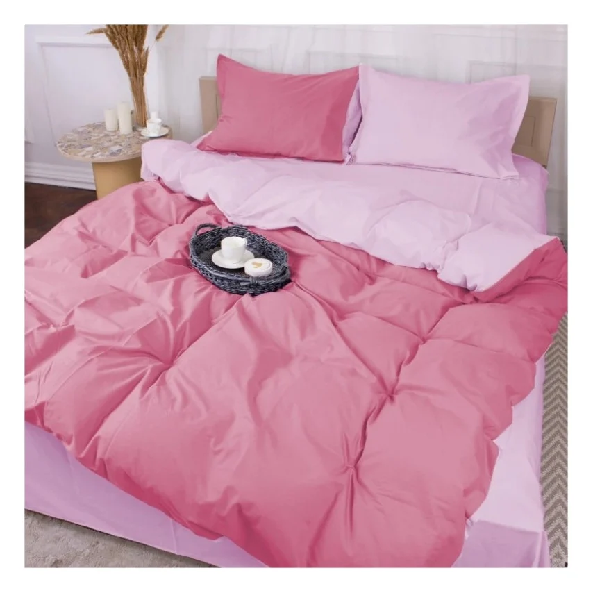 Постільна білизна MirSon Poplin Line 018 + 041 Dahlia 143 x 210 (2200006288770)