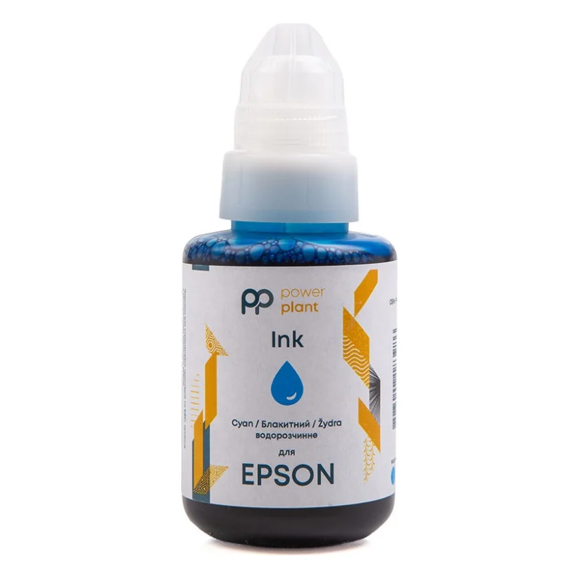 Чорнило PowerPlant для Epson 140г Cyan (PP-EPS-C)