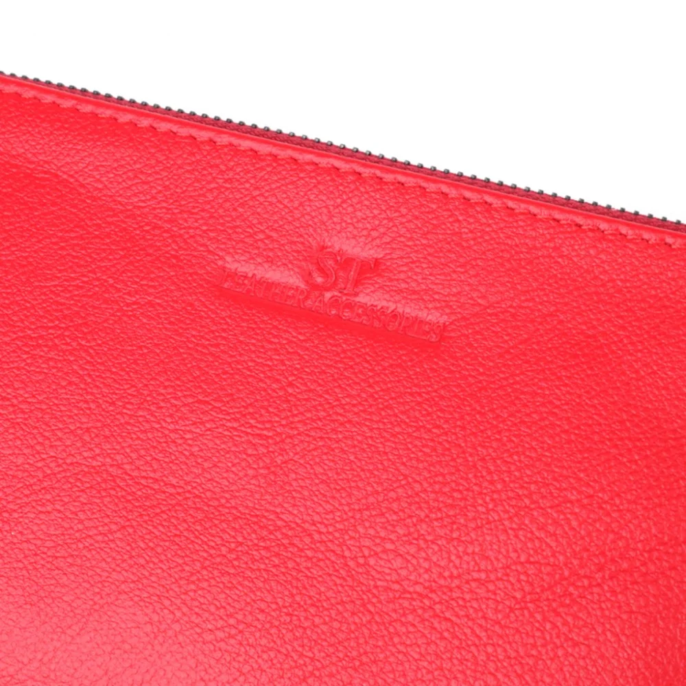 Гаманець ST Leather Шкіряний на три відділення Червоний (23109) — фото 5