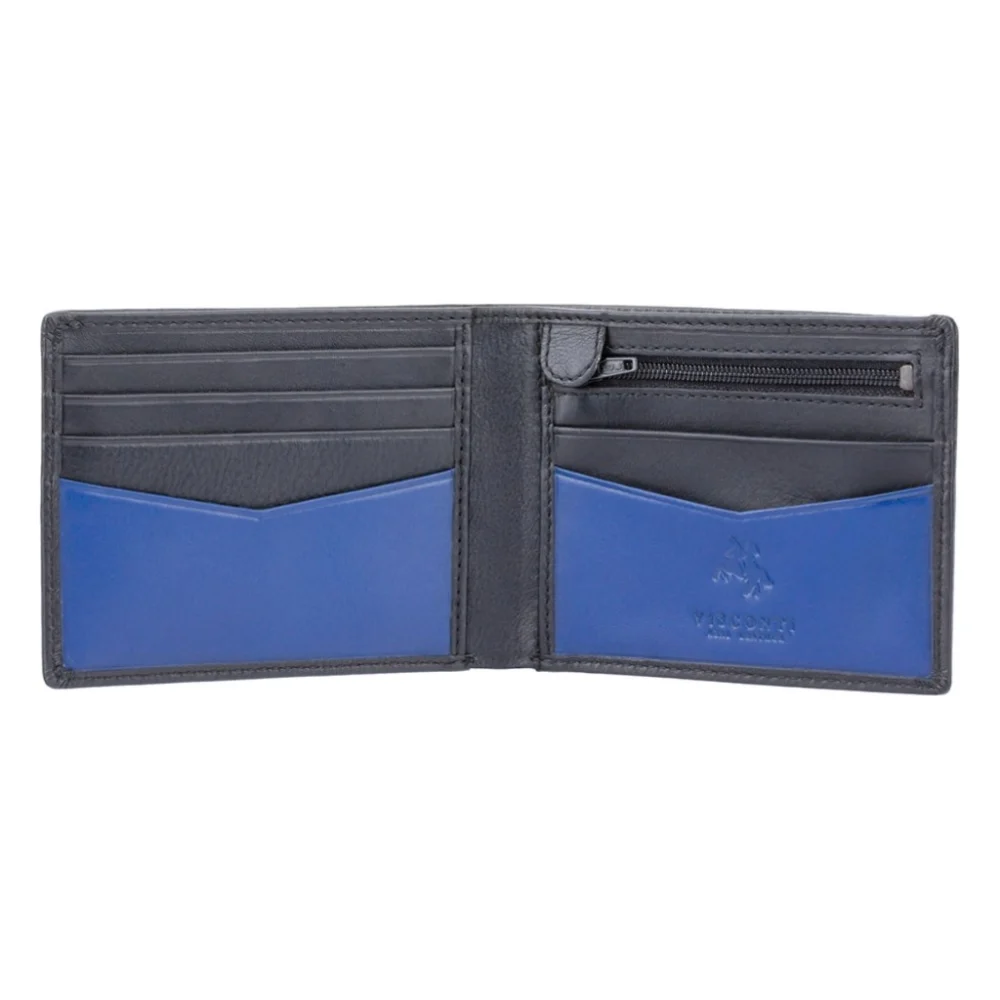 Гаманець Visconti VSL20 Sword з RFID Black Cobalt (VSL20 BK/CB) — фото 2