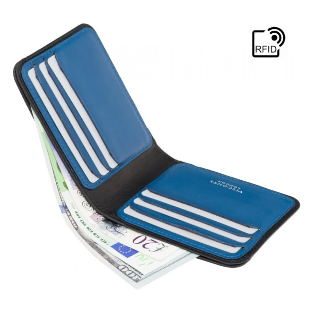 Гаманець Visconti VSL35 Trim з RFID Black-Cobalt (VSL35 BK/CB) — фото 5