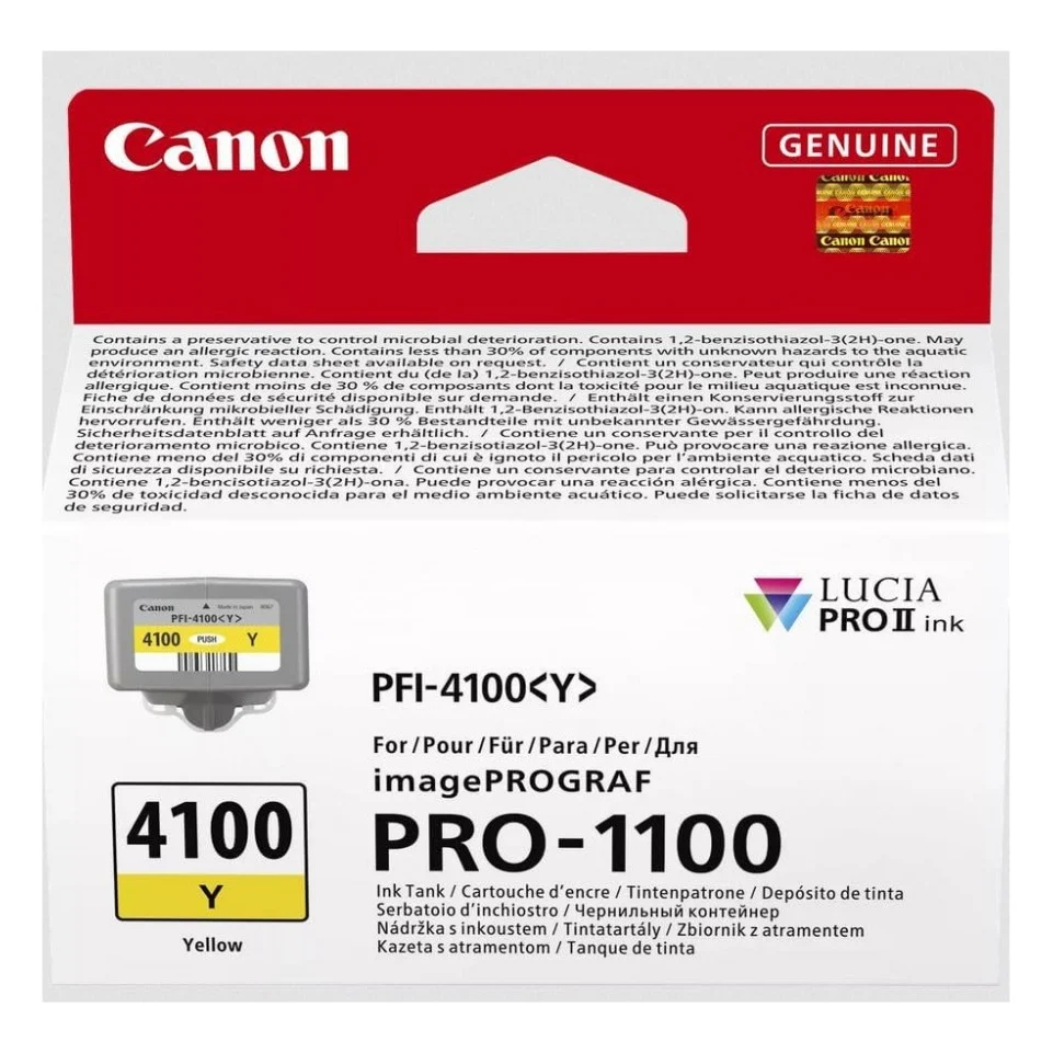 Картридж Canon PFI-4100 Yellow (6780C001)