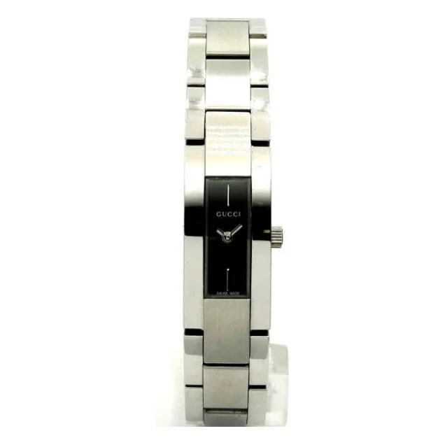 Наручний годинник Gucci 4605L 24636 BLK/STEEL/BRACELET
