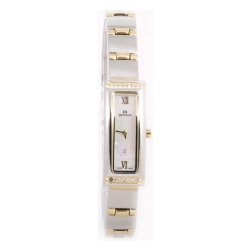 Наручний годинник Seculus 1656.2.732 wht mop, 2 tones w/stones