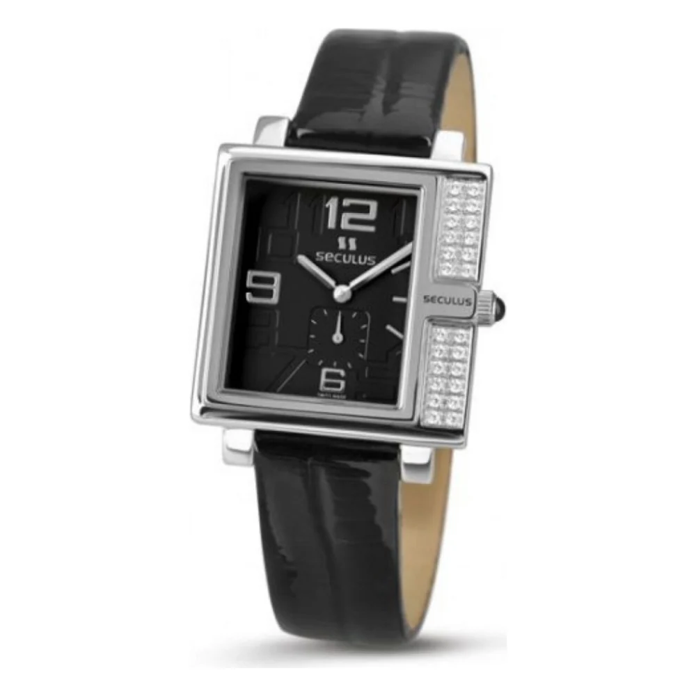 Наручний годинник Seculus 1670.2.1064 black, ss-cz, black leather