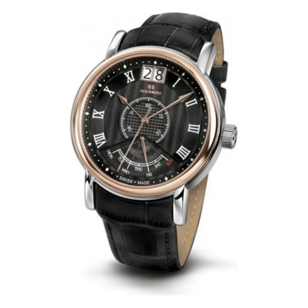 Наручний годинник Seculus 4506.3.7003 black, ss-r, black leather