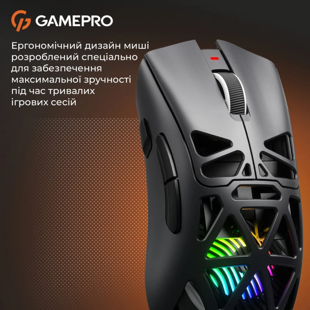 Мишка GamePro Genesis Hollow Wireless/Bluetooth/USB White (GM870HW) — фото 15