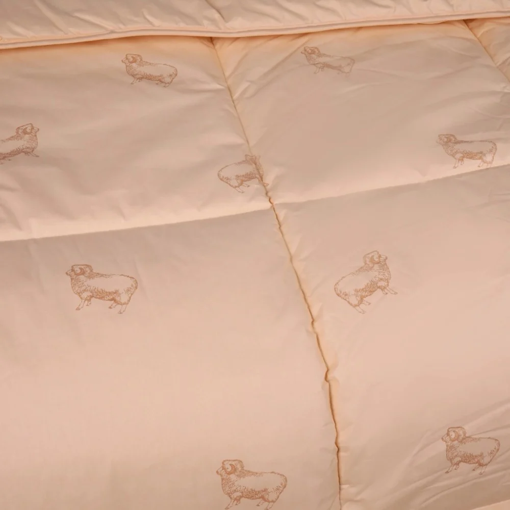 Ковдра MirSon Набір 9564 Gold camel Ковдра літня Євро 200х220 Wool + Дві подушки 50х70 (2200010806540) — фото 5