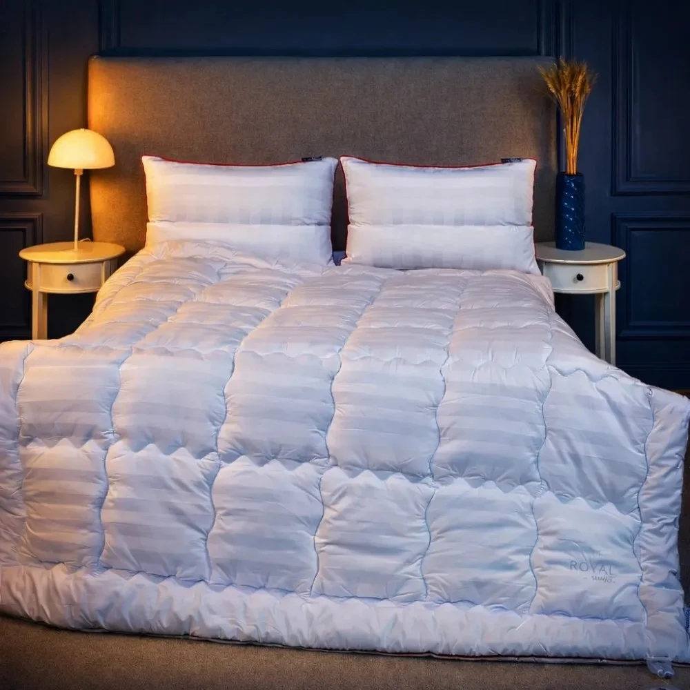 Ковдра MirSon Набір 9557 Royal Pearl Hand Made Ковдра всесезонна Євро 200х220 Wool + Дві подушки 50х70 (2200010806212)