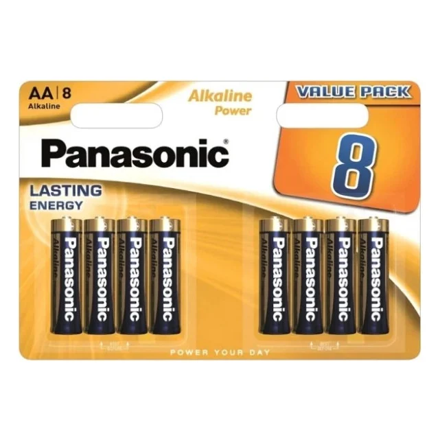 Батарейка AA Alkaline Power лужна 8pcs Blister Panasonic (LR6T/8B)