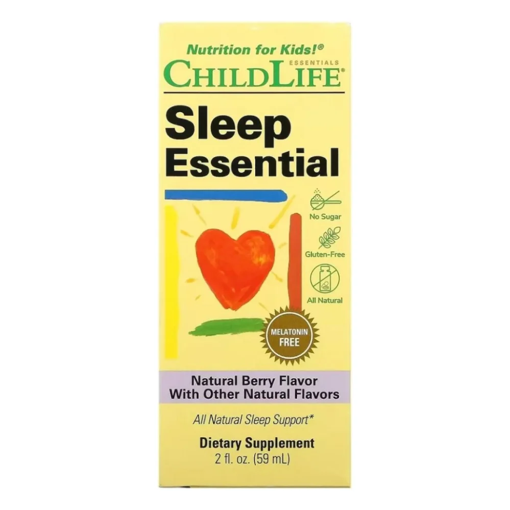 Вітамінно-мінеральний комплекс ChildLife Спокійний сон дитини, смак ягід, Sleep Essential, 59 мл (CDL-10650)
