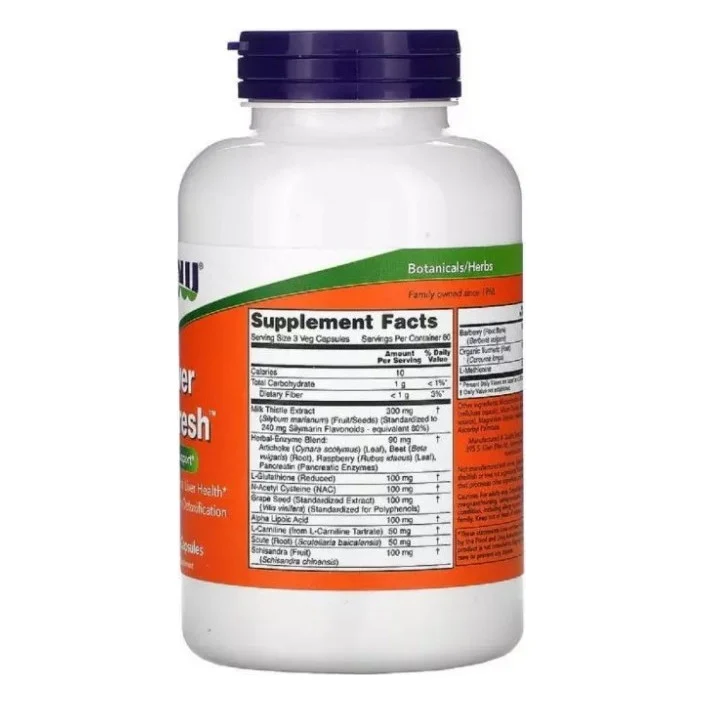 Вітамінно-мінеральний комплекс Now Foods Вітаміни для поновлення печінки Liver Refresh, 180 вег (NOW-02449) — фото 2