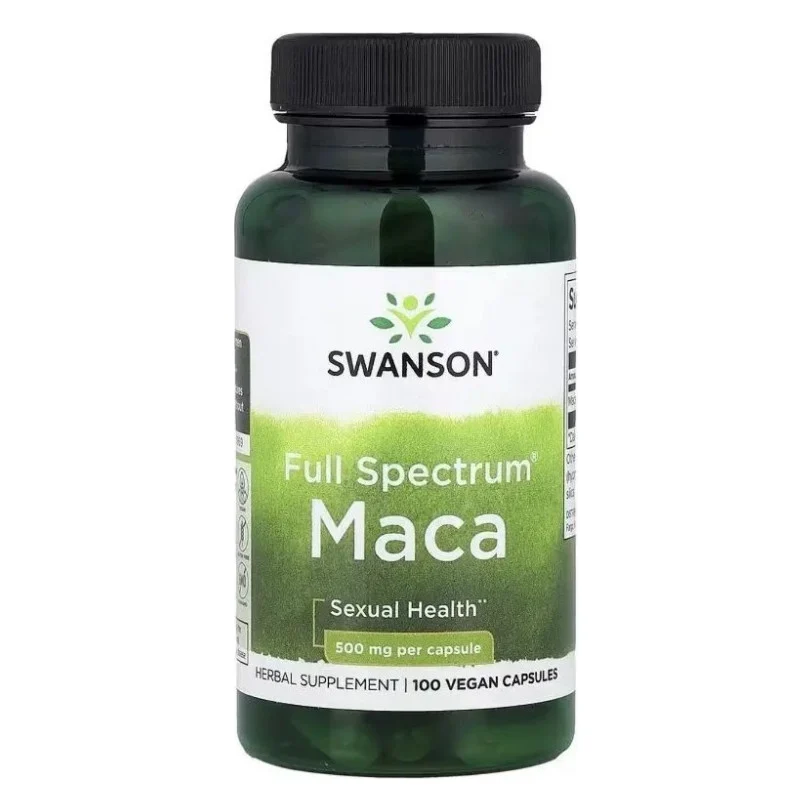 Вітамінно-мінеральний комплекс Swanson Maca, 500 мг, Full Spectrum Maca, 100 веганських капсул (SWV01961)